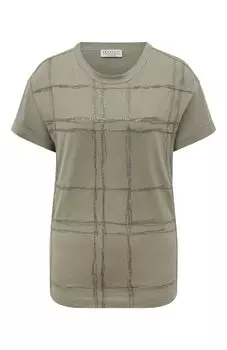 Хлопковая футболка Brunello Cucinelli