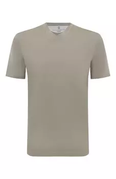 Хлопковая футболка Brunello Cucinelli