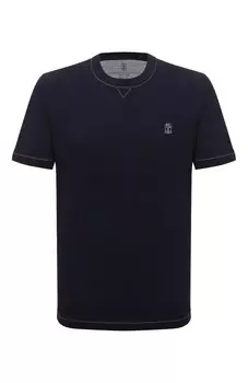 Хлопковая футболка Brunello Cucinelli