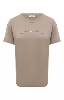 Хлопковая футболка Brunello Cucinelli