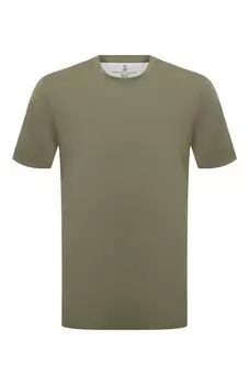 Хлопковая футболка Brunello Cucinelli