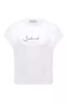 Хлопковая футболка Brunello Cucinelli