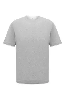 Хлопковая футболка Brunello Cucinelli