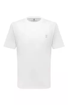 Хлопковая футболка Brunello Cucinelli