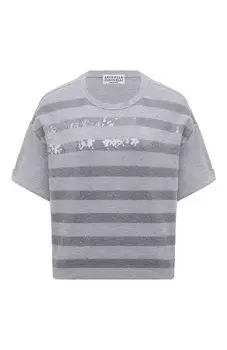 Хлопковая футболка Brunello Cucinelli