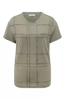 Хлопковая футболка Brunello Cucinelli