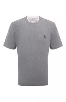 Хлопковая футболка Brunello Cucinelli