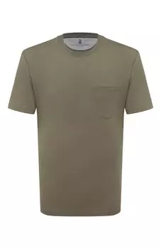 Хлопковая футболка Brunello Cucinelli