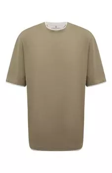 Хлопковая футболка Brunello Cucinelli