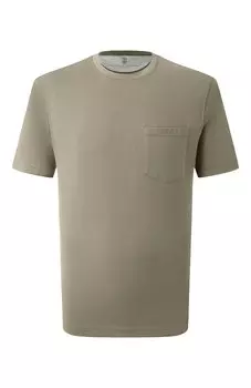 Хлопковая футболка Brunello Cucinelli