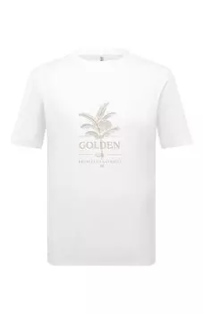 Хлопковая футболка Brunello Cucinelli