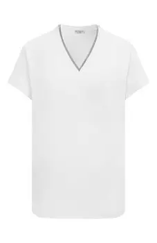 Хлопковая футболка Brunello Cucinelli