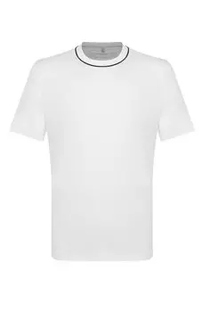 Хлопковая футболка Brunello Cucinelli