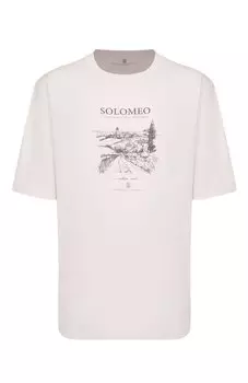 Хлопковая футболка Brunello Cucinelli