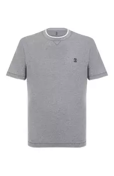 Хлопковая футболка Brunello Cucinelli