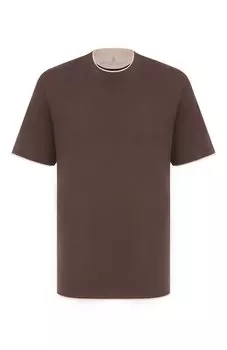 Хлопковая футболка Brunello Cucinelli