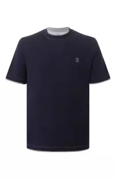 Хлопковая футболка Brunello Cucinelli