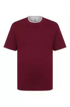 Хлопковая футболка Brunello Cucinelli