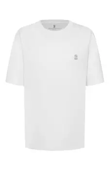 Хлопковая футболка Brunello Cucinelli