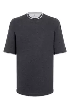 Хлопковая футболка Brunello Cucinelli