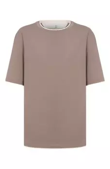 Хлопковая футболка Brunello Cucinelli