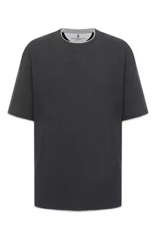 Хлопковая футболка Brunello Cucinelli
