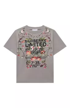 Хлопковая футболка Burberry