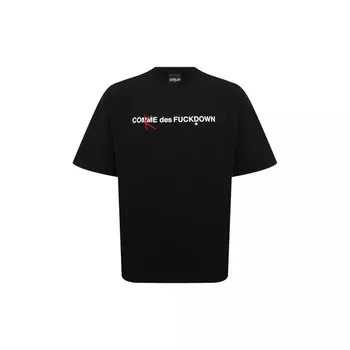 Хлопковая футболка Comme des Fuckdown
