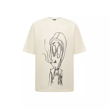 Хлопковая футболка Comme des Fuckdown