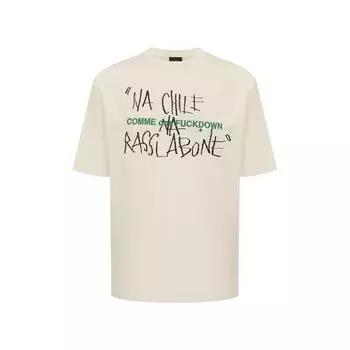 Хлопковая футболка Comme des Fuckdown