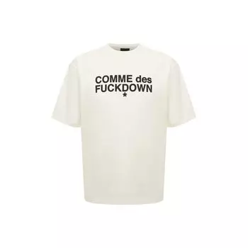 Хлопковая футболка Comme des Fuckdown