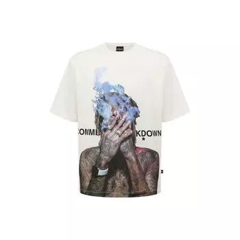 Хлопковая футболка Comme des Fuckdown