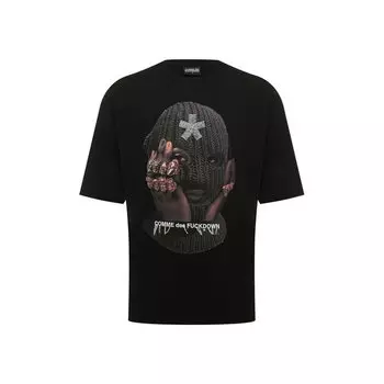 Хлопковая футболка Comme des Fuckdown