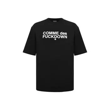 Хлопковая футболка Comme des Fuckdown