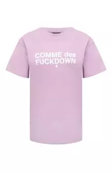 Хлопковая футболка Comme des Fuckdown