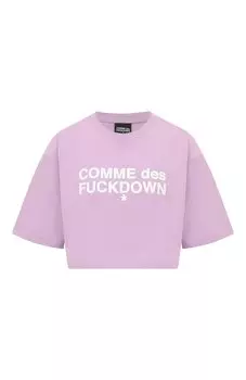 Хлопковая футболка Comme des Fuckdown