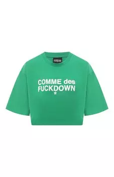 Хлопковая футболка Comme des Fuckdown