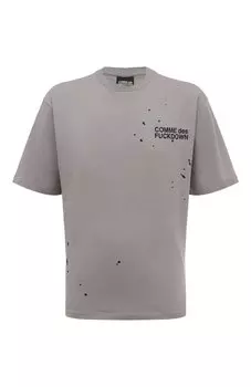 Хлопковая футболка Comme des Fuckdown