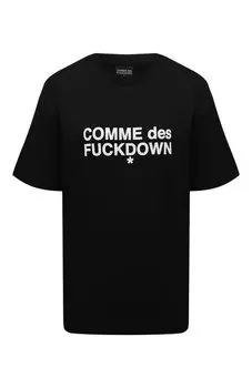 Хлопковая футболка Comme des Fuckdown
