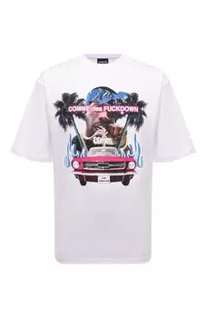 Хлопковая футболка Comme des Fuckdown