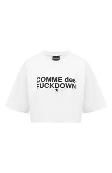 Хлопковая футболка Comme des Fuckdown