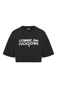 Хлопковая футболка Comme des Fuckdown