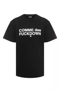 Хлопковая футболка Comme des Fuckdown