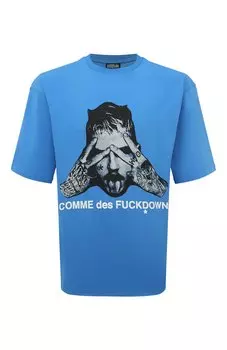 Хлопковая футболка Comme des Fuckdown
