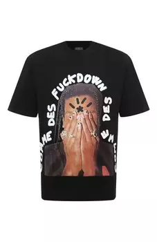 Хлопковая футболка Comme des Fuckdown