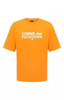 Хлопковая футболка Comme des Fuckdown
