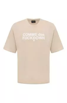 Хлопковая футболка Comme des Fuckdown