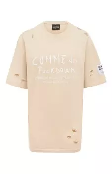 Хлопковая футболка Comme des Fuckdown