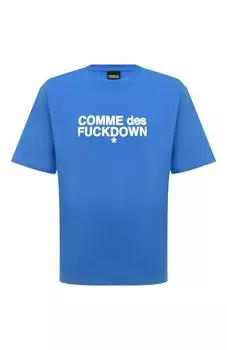 Хлопковая футболка Comme des Fuckdown