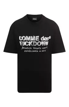 Хлопковая футболка Comme des Fuckdown